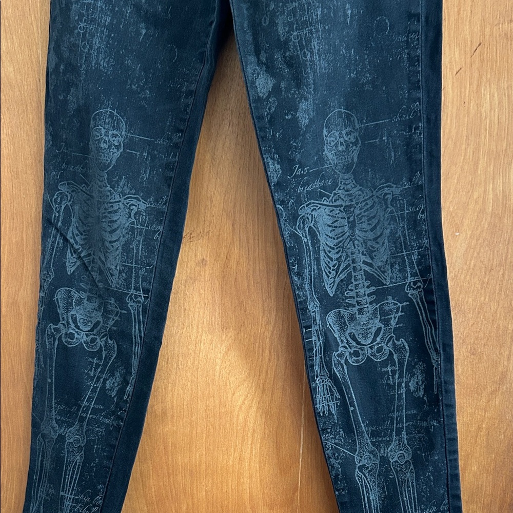 Lip Service Black Skeleton Skinny Jeans - Picture 3 of 6